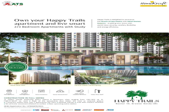 Live smart by owning an apartment at ATS HomeKraft Happy Trails in Sector 10, Greater Noida